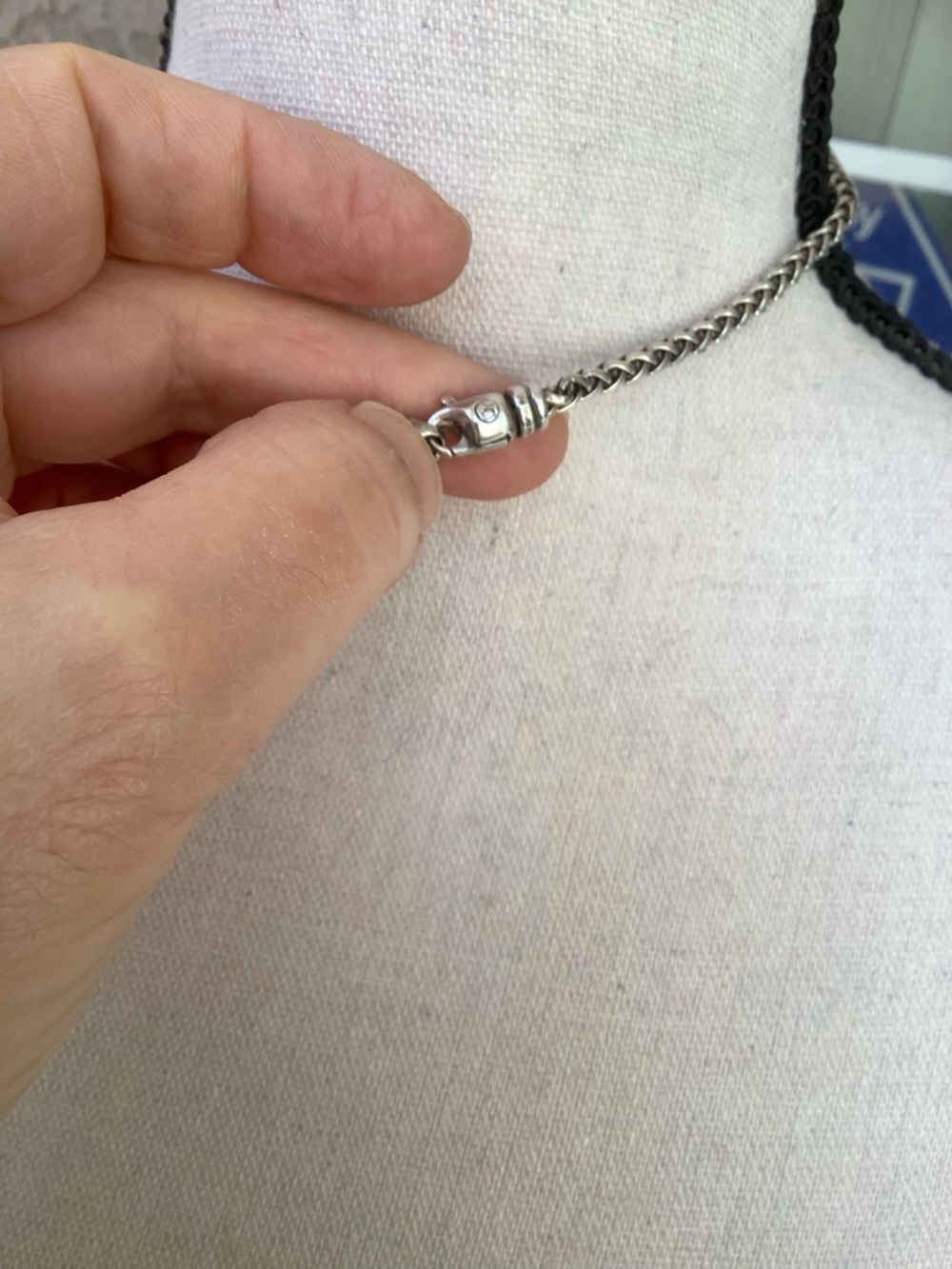 DAVID YURMAN CLASSIC WHEAT NECKLACE IN STERLING SILVER - Picture 3 of 4